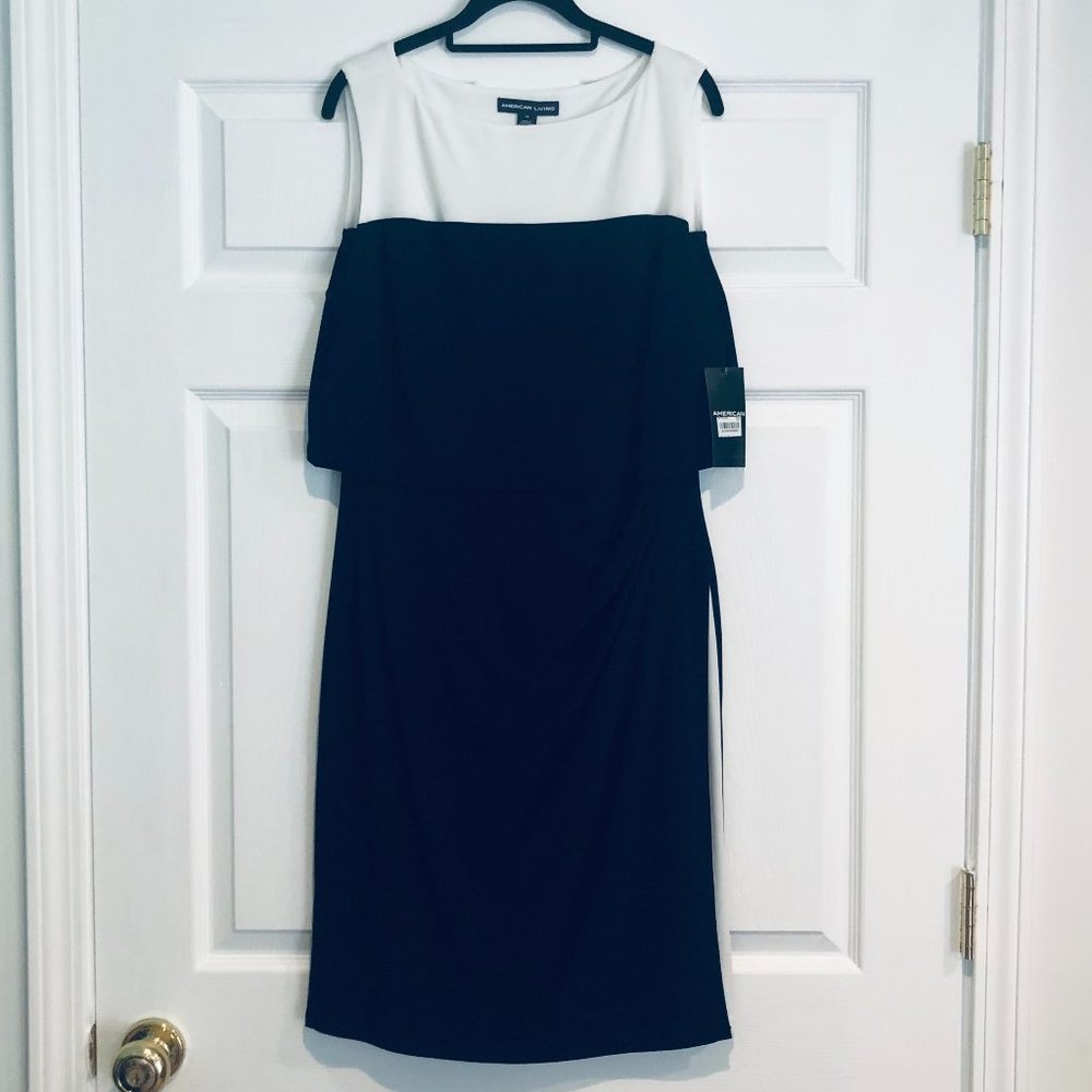 American Living navy/white dress